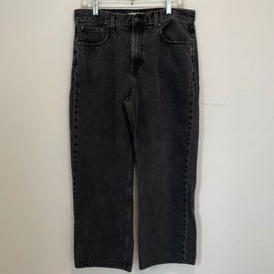 Levi’s loose straight black jeans